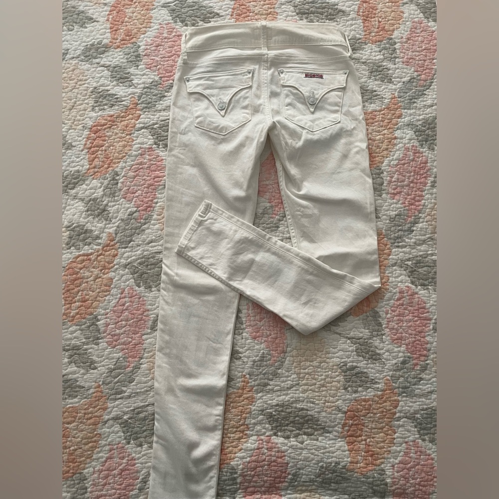 Skinny white jeans